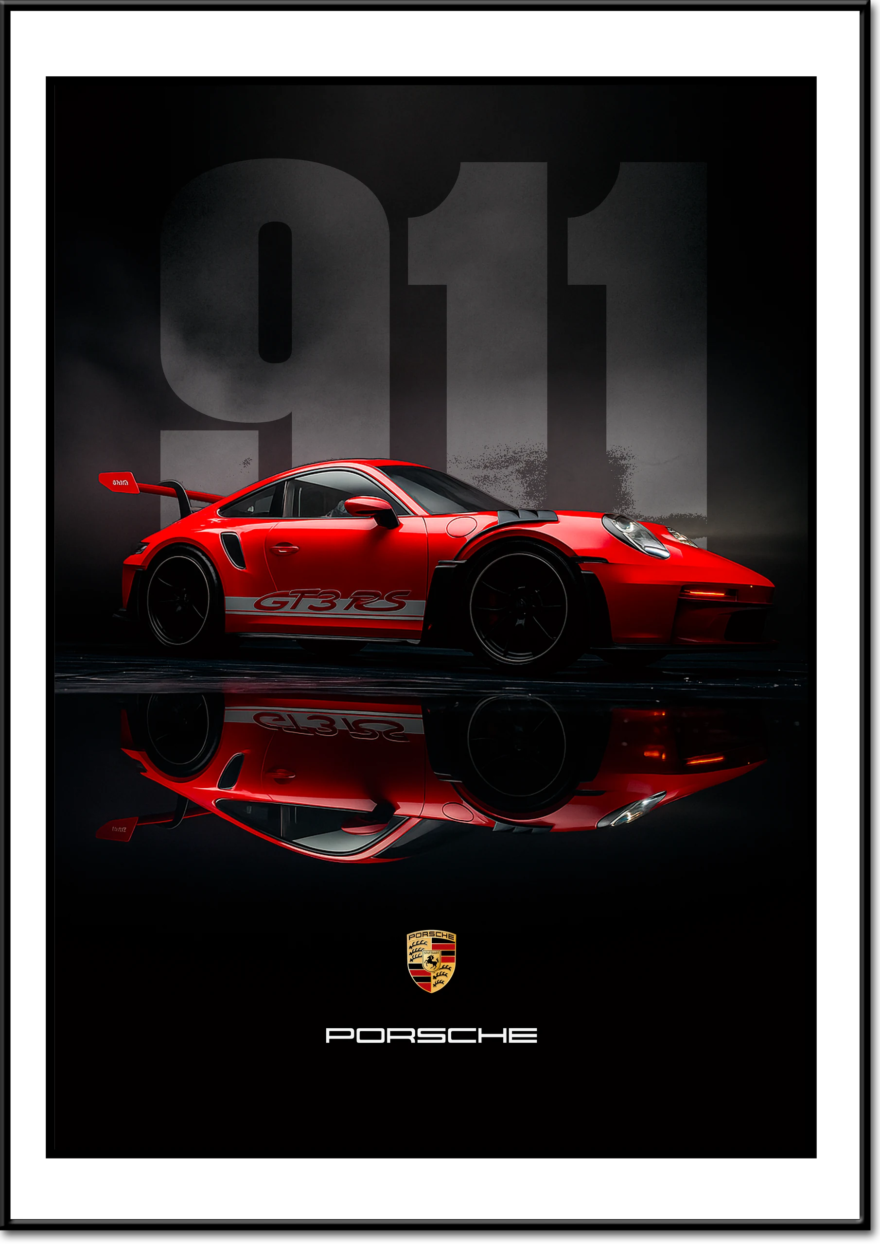 Cadre Porsche 911 Poster A2